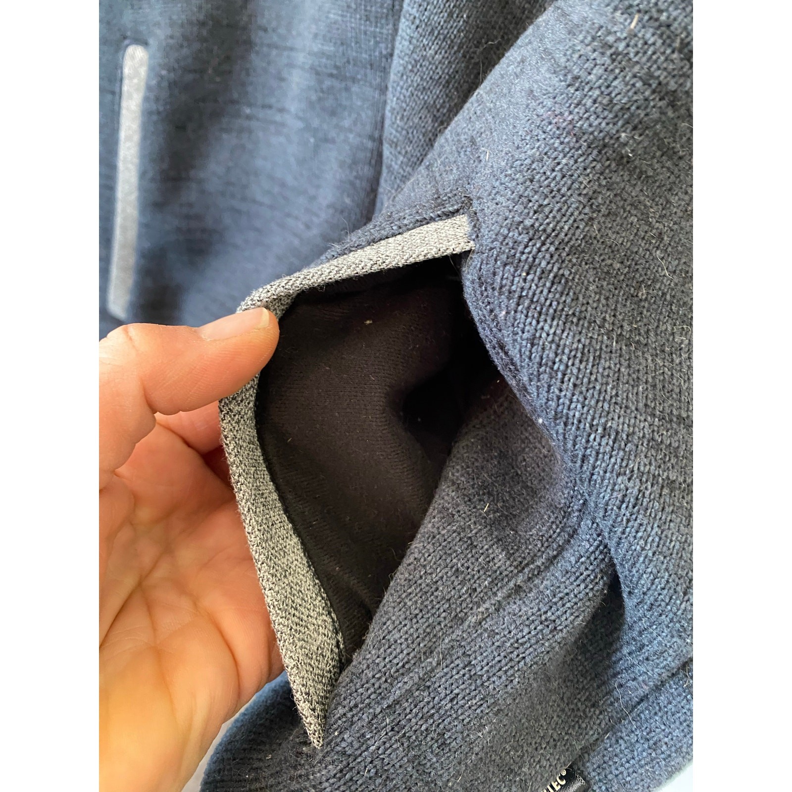 Picture Organic Marco Jacket recycled poly polartec Men’s medium blue and gray
