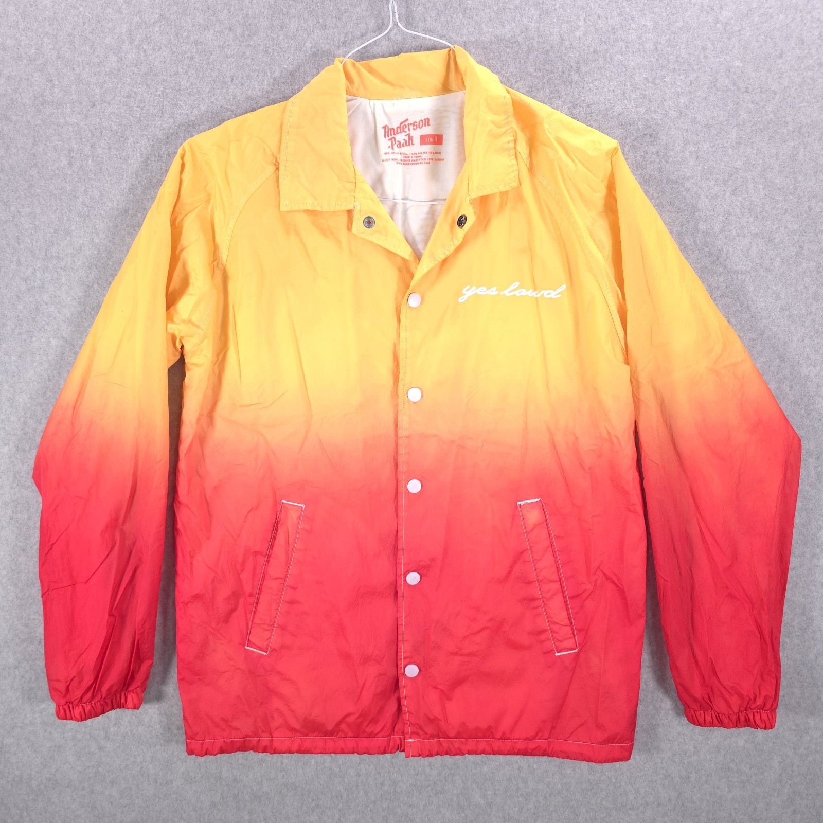 Anderson Paak Ventura Yes Lawd Merch R&B Rap Windbreaker Jacket Mens Small