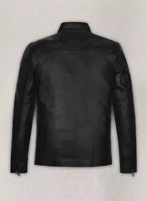 MARK WAHLBERG THE OTHER GUYS MOTORCYLE BLACK LAMBSKIN CELEBRITY LEATHER JACKET