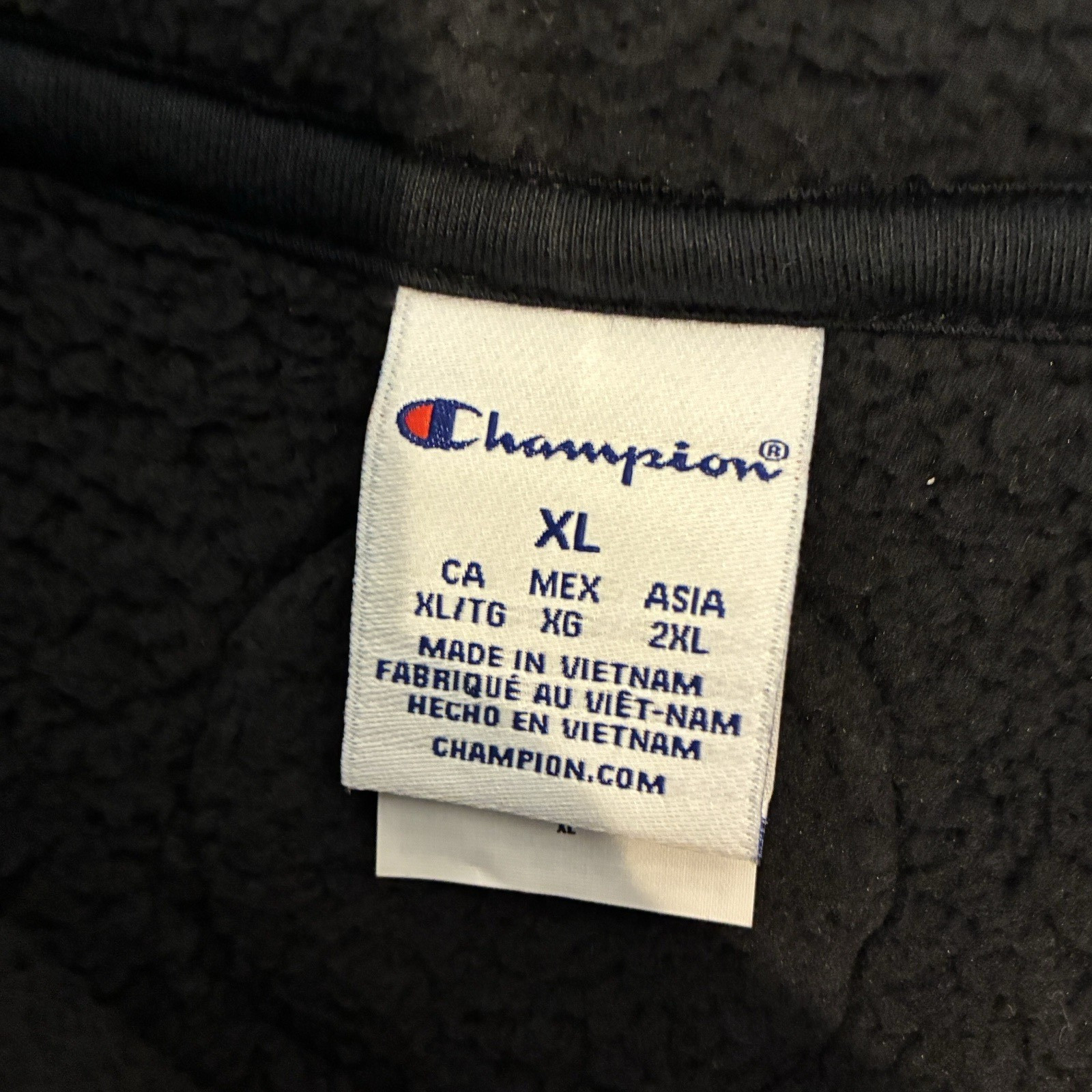 NEW Champion Cozy Shearling Vest Mens Size XL Black Fleece Outerwear Casual $70