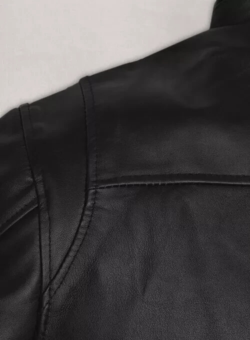 MARK WAHLBERG THE OTHER GUYS MOTORCYLE BLACK LAMBSKIN CELEBRITY LEATHER JACKET