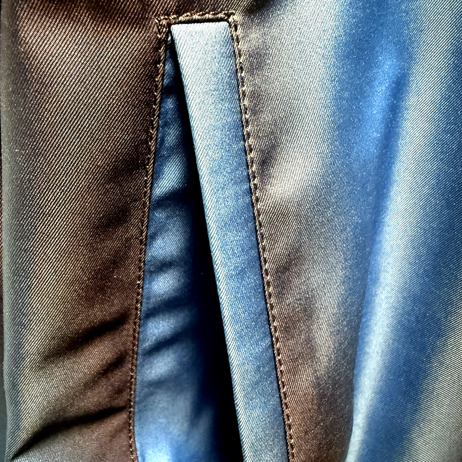 LE PERE Italy Mens Jacket Ombre Blue and Navy NWOT Ret. $550
