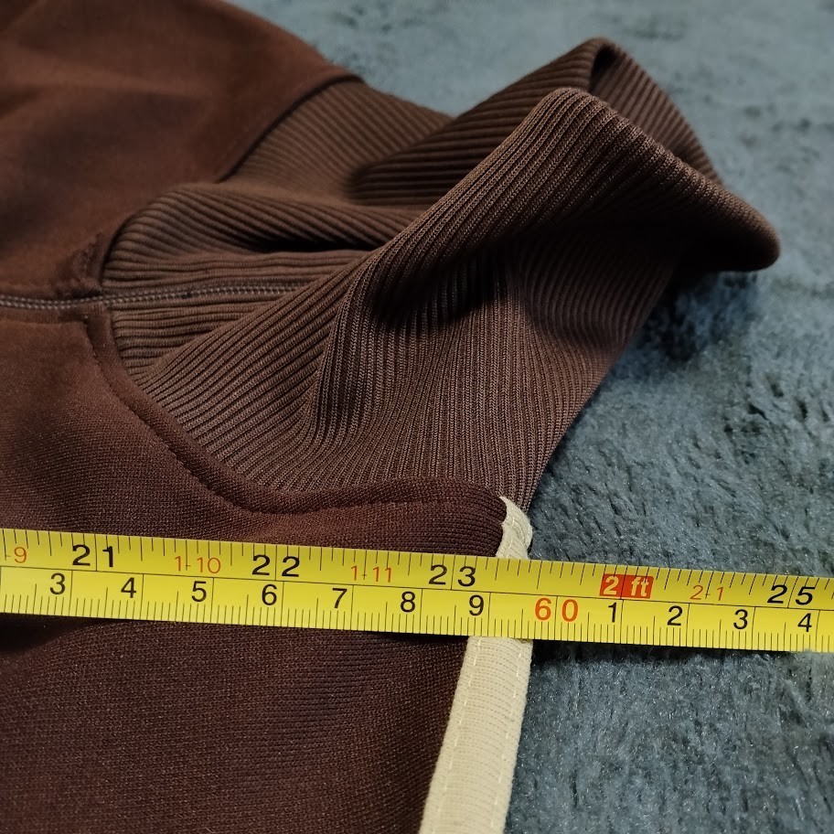 Vespa Piaggio Scooter Hoodie Hooded Sweat Jacket With Zip Brown Size M