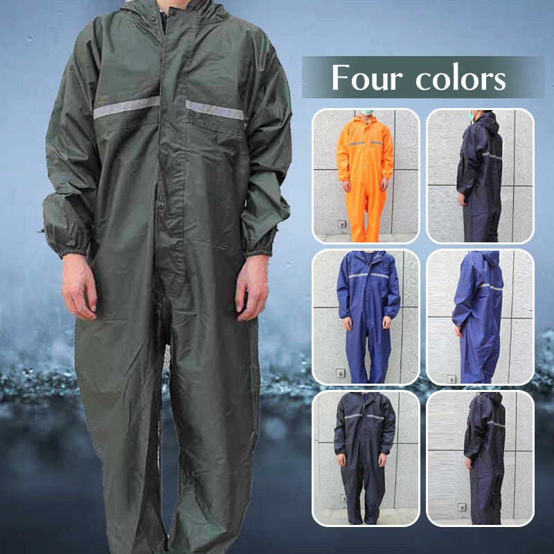 Conjoined Rain Suit Motorcycle Waterproof Raincoat 1 Piece Men Fashion Work