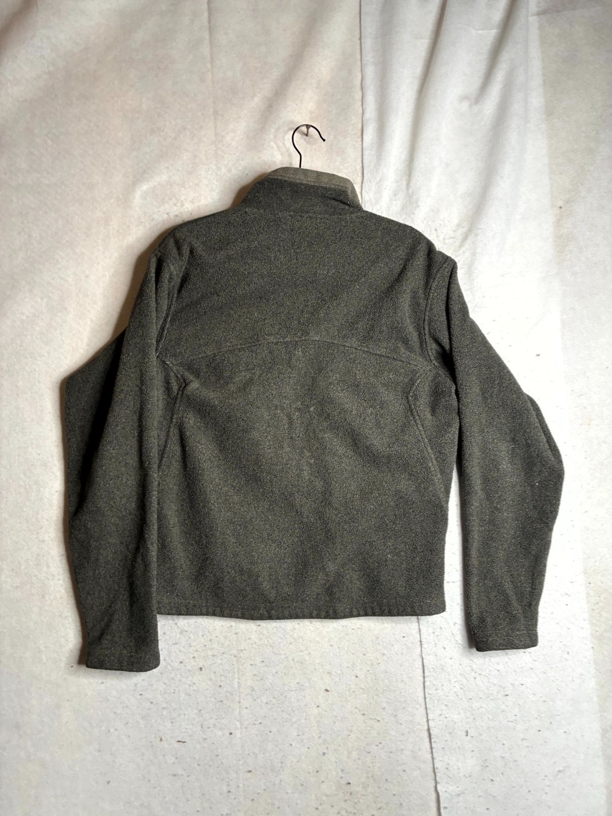 REI Co-op Fleece Jacket Mens 44 Gray Polartec Activewear Long Sleeve Full Zipper
