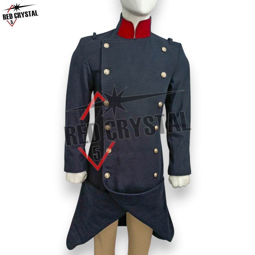 New 1867-1877 French Pattern Infantry Navy Blue Men’s Overcoat