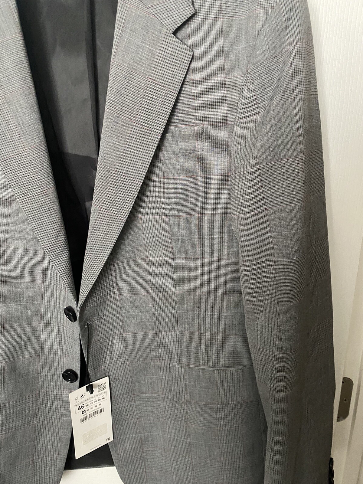 NWT ZARA Sport Jacket Blazer 2Vent Size US 36 EUR 46 Gray