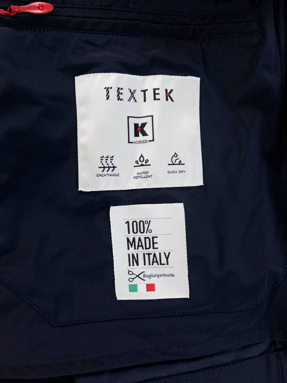 (NO CUSTOMS TAX) KIRED by Kiton Kenji navy blue lightweight nylon jacket XXL