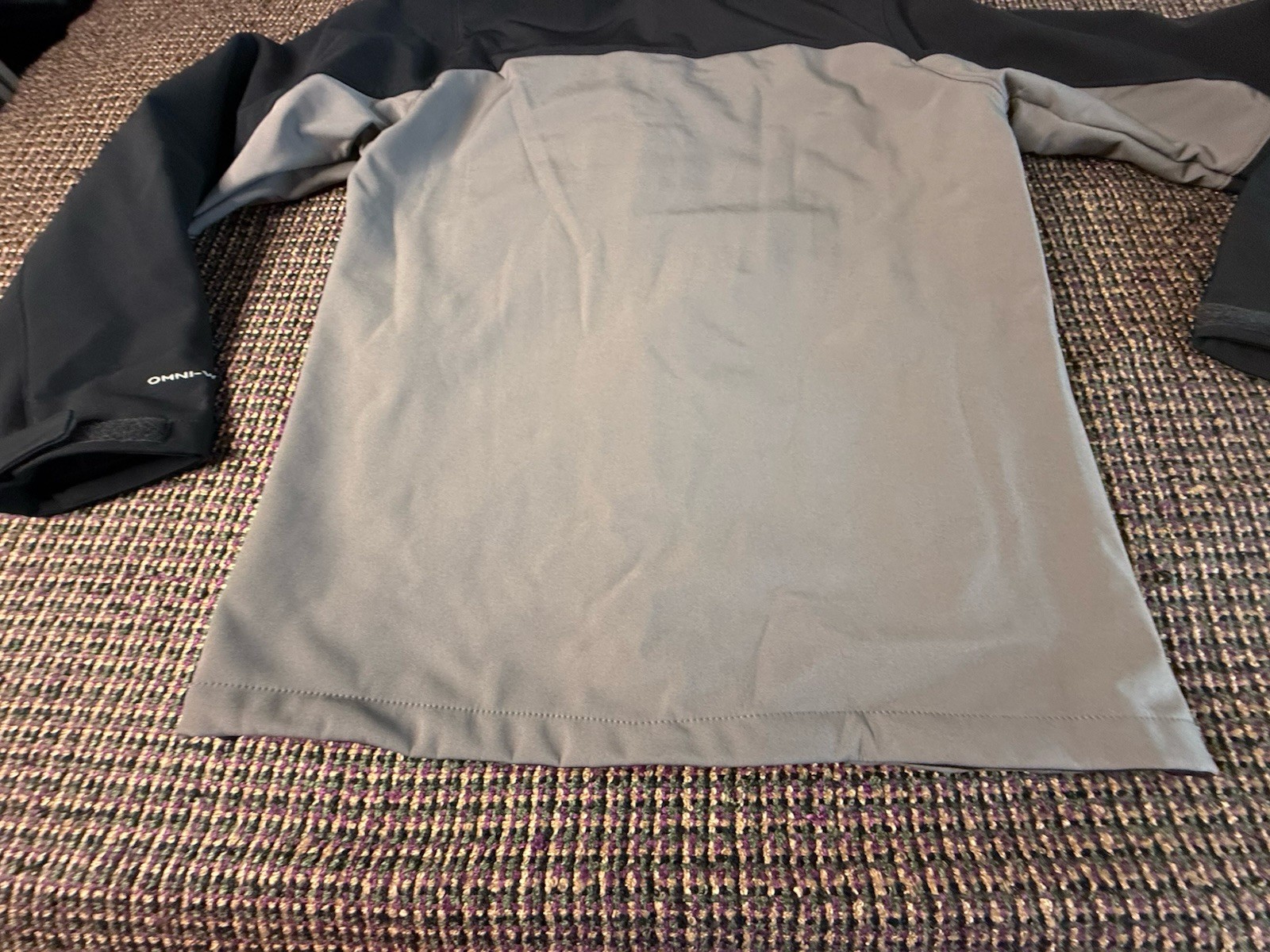 Columbia Omni Wind Hooded Ascender Jacket Gray Black Mens Size S