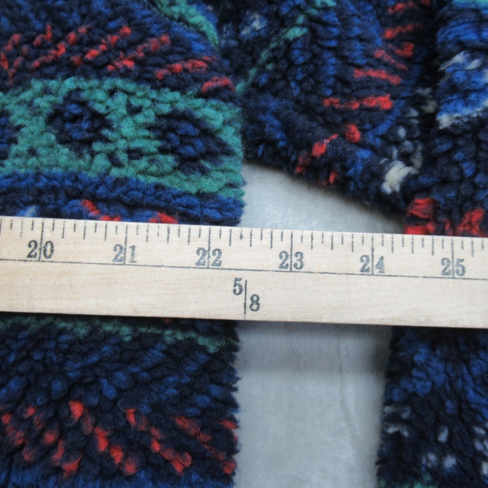 Alpine Design Jacket Men Medium Blue Sherpa Fair Isle FullZip Aztec WARM $98 NEW