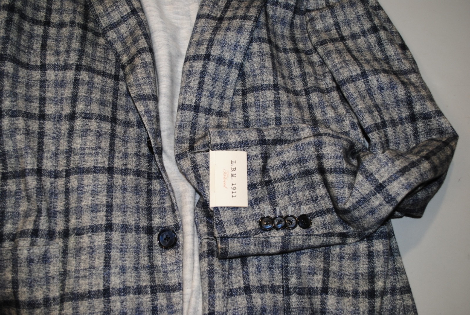 L.B.M. LUIGI BIANCHI MANTOVA JACKET SIZE 56 553.00 CART. COTTON PAINTINGS