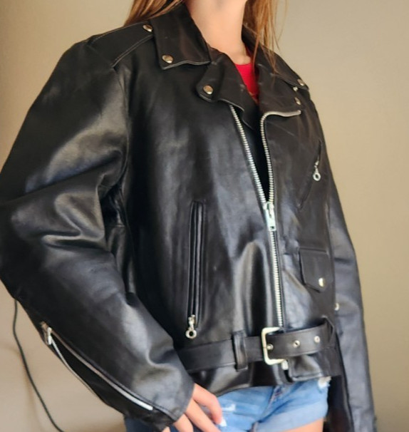Genuine Leather Motorcycle Jacket