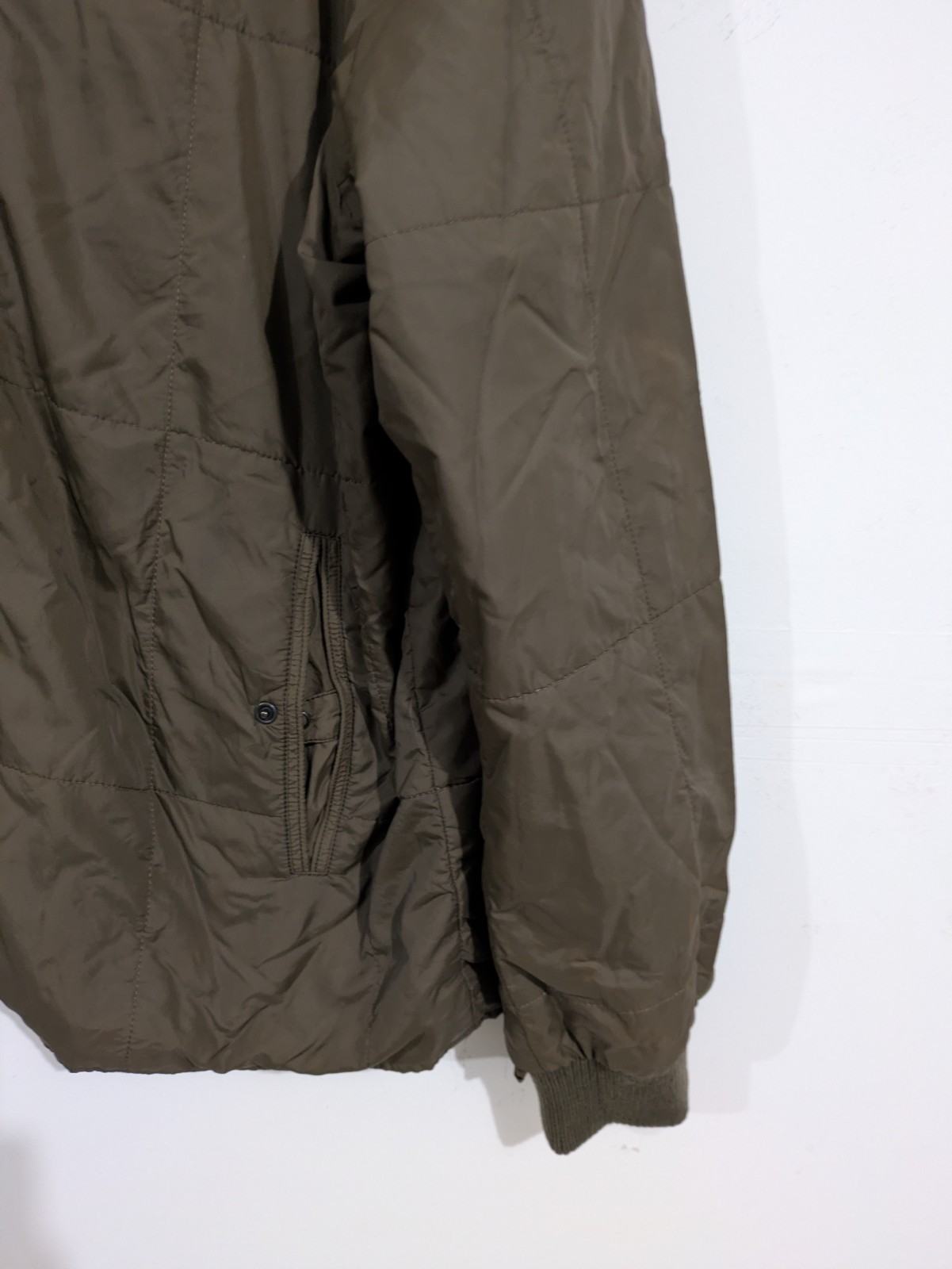 Lacoste Men’s Green Full Zip Stand-Up Collar Bomber Jacket Size 54/6