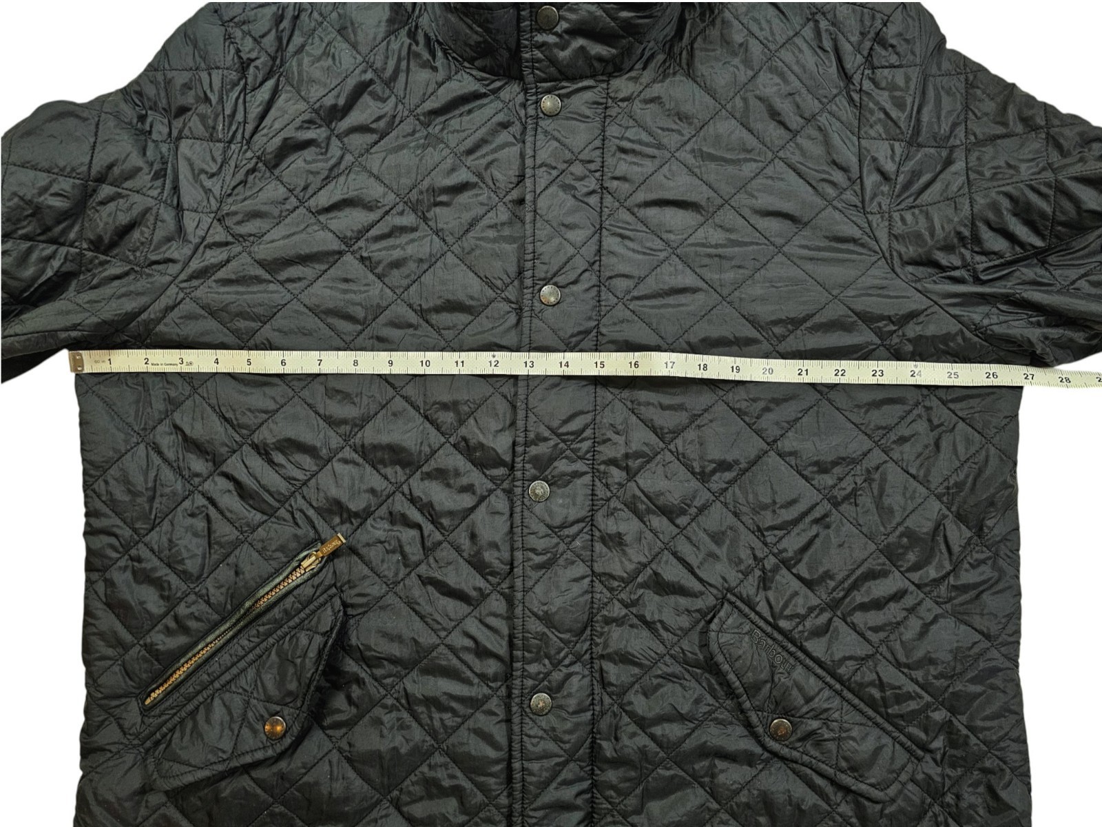 *HOT Men’s BARBOUR @ CHELSEA SPORTS QUILTED Corduroy Collar Zip BLACK Jacket XXL