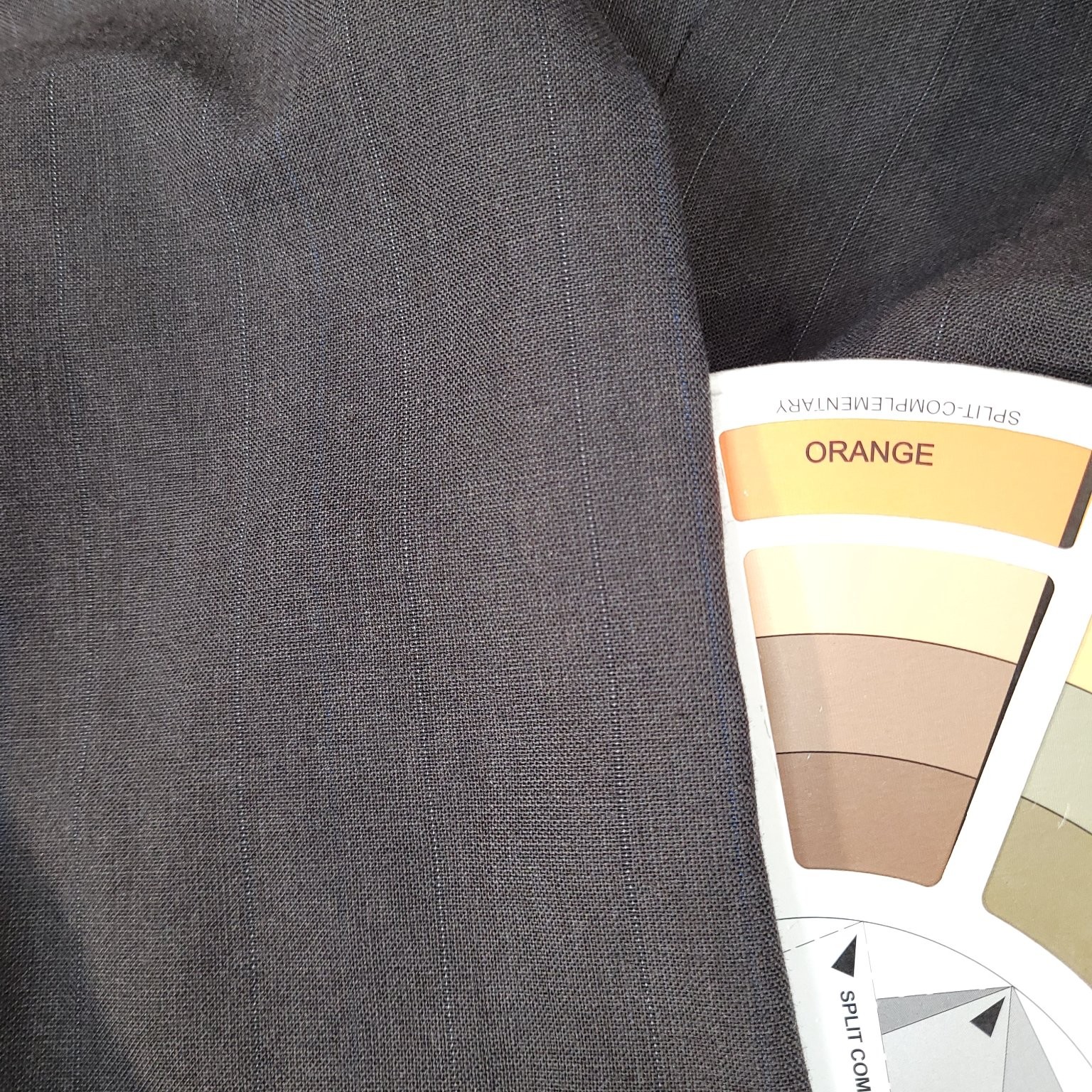 Men’s Brown Pinstripe Blazer Jacket Size 46R Dry Clean Only