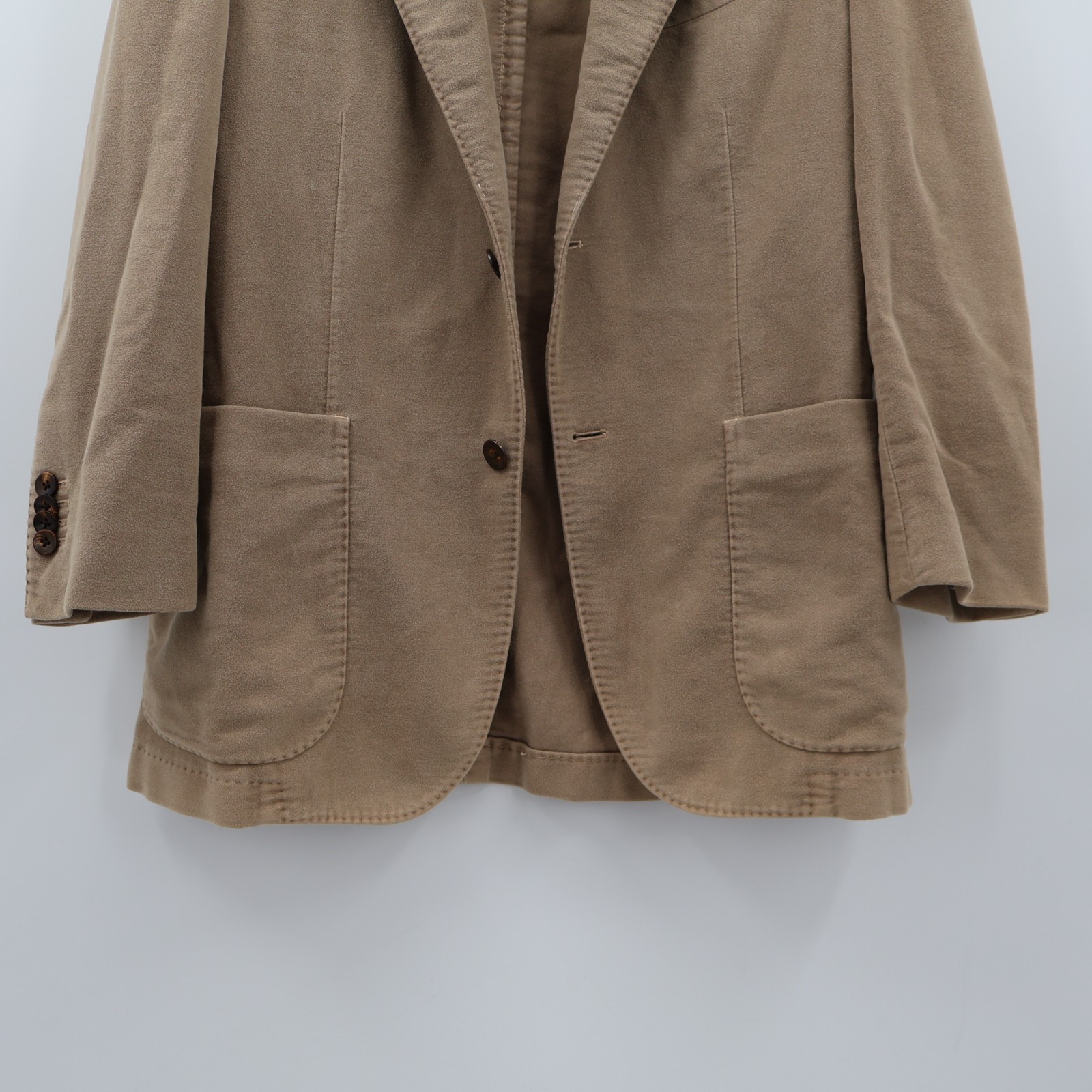 BOGLIOLI Beige Tailored Jacket 100% Cotone Size 48 Made in Italy
