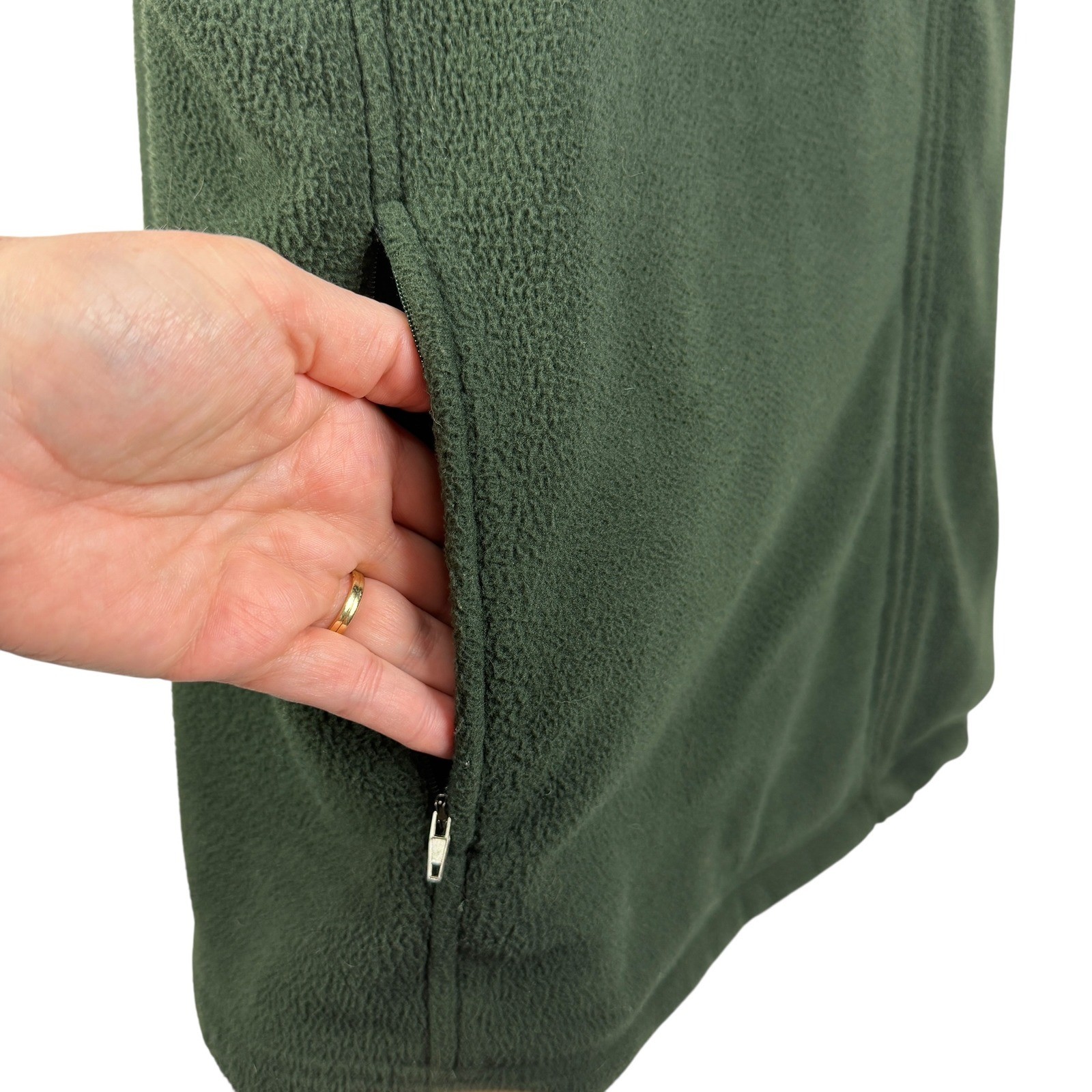 Winners Men’s XXL Fleece Vest Forest Green Full Zip Competition Grade Sportgear