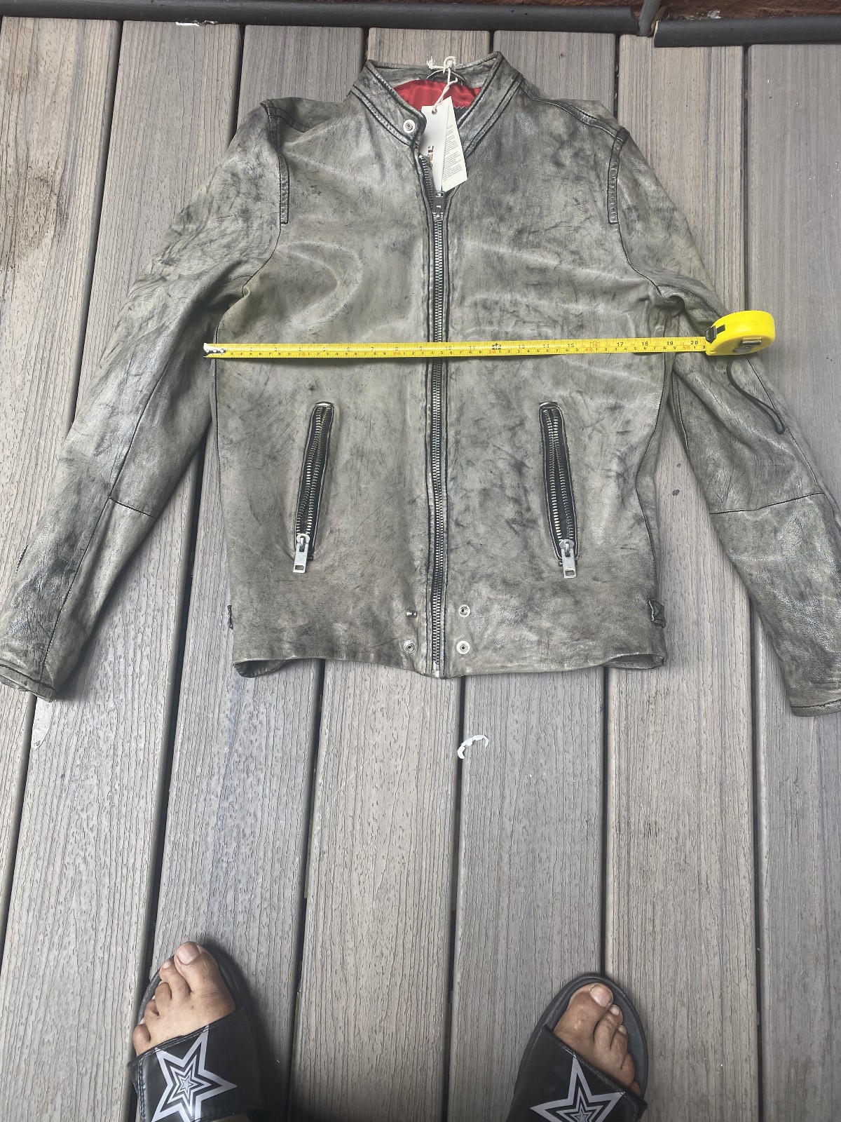 DIESSEL MEN’S 100% LAMBSKIN LEATHER JACKET SIZE M