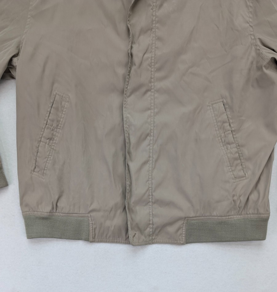 Towne by London Fog Men’s Jacket Size XLT Beige Long Sleeve Full Zip Fall Spring