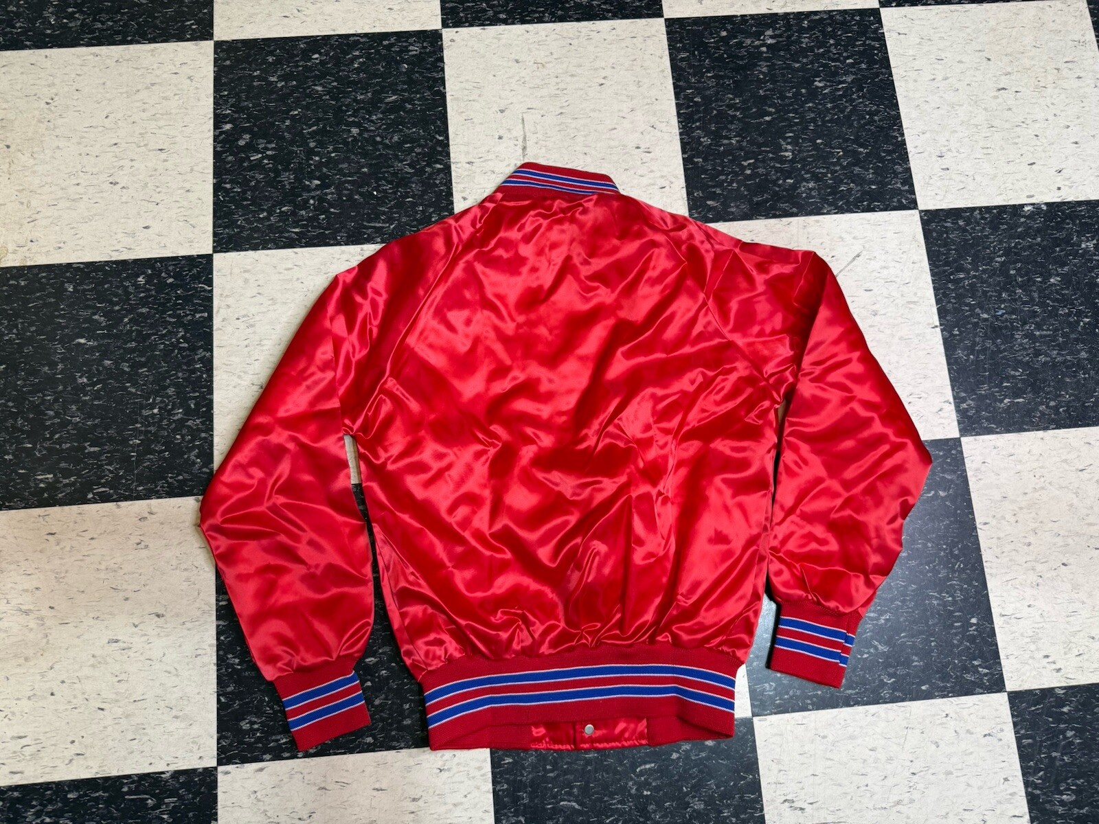 Vintage Sportsmaster Satin Jacket Size Small Unisex Adults Made In 🇺🇸