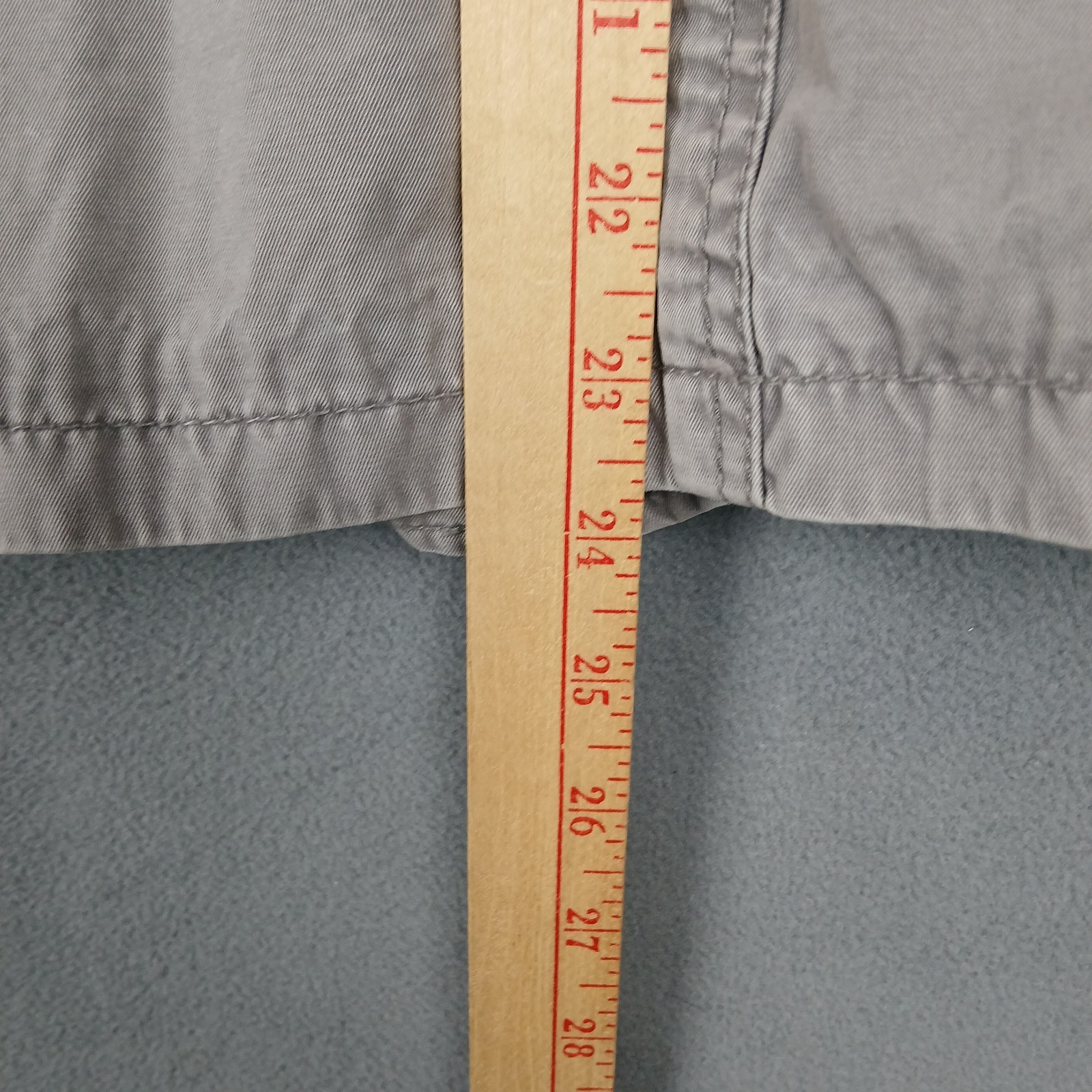 Banana Republic Utility Jacket Mens Medium Gray Cotton Full Zip Spread Collar