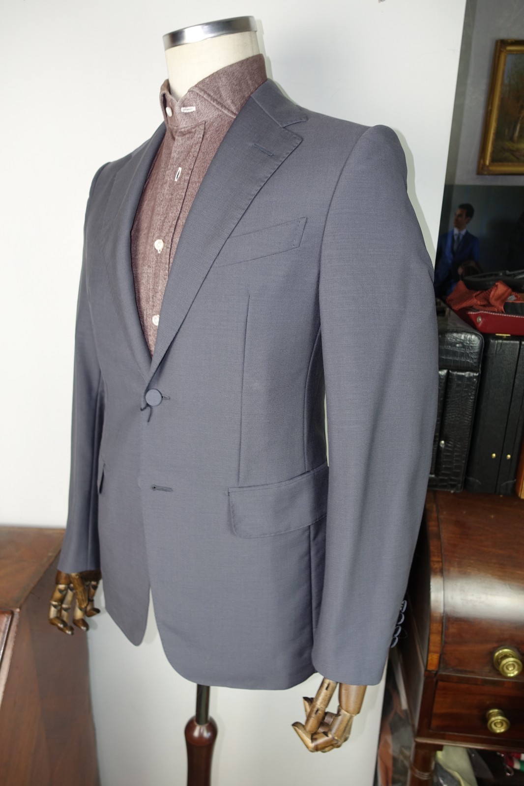 £1400 ALFRED DUNHILL NEW MOHAIR SUMMER TUX JACKET ITALY SMALL 38 48 JACKET