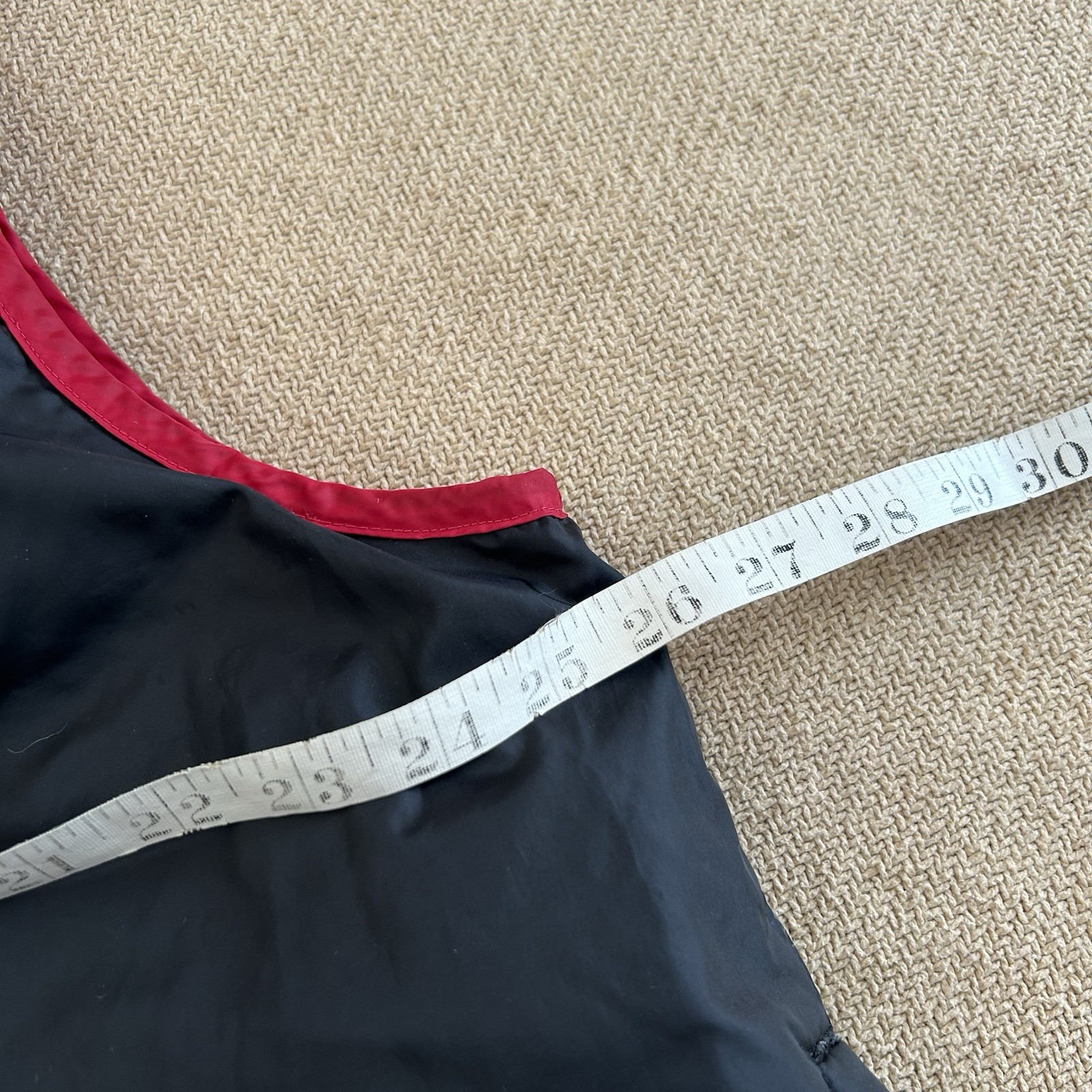 Ll Bean Goose Down Puffer Reversible Red Black Vest Large
