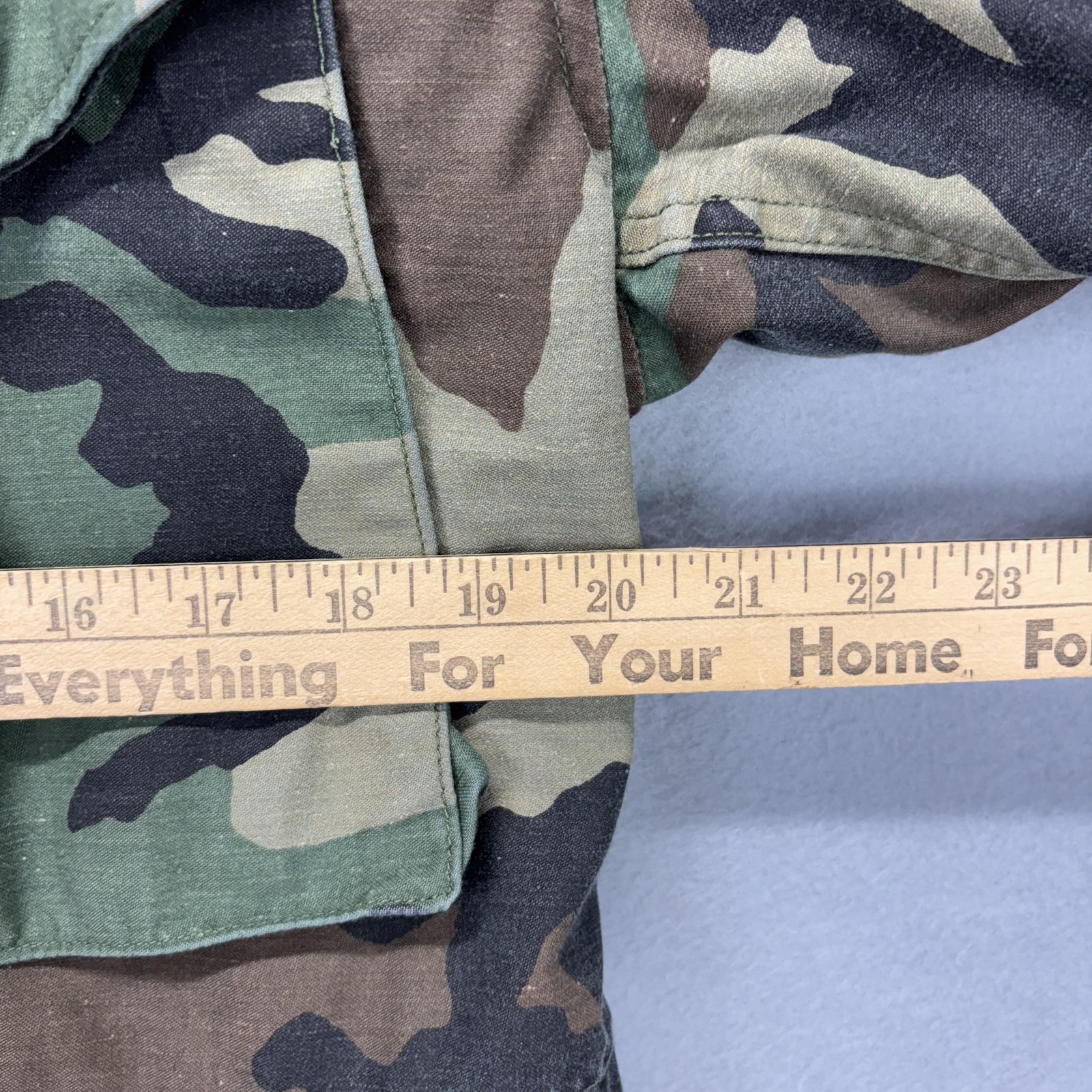 Vintage US Army Jacket Mens Small Short Woodland Camo M-65 Field Cold Weather