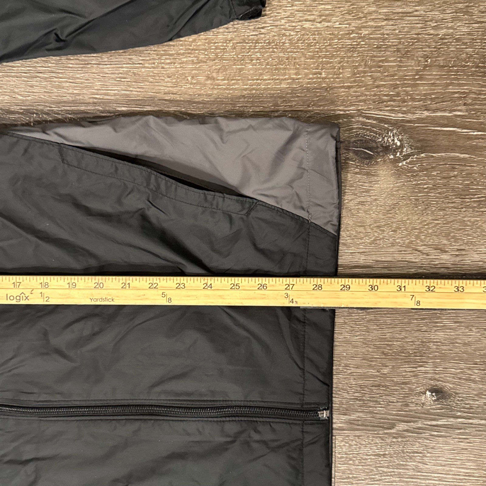 Columbia Windbreaker Men Medium Grey Black Glennaker Lake Hooded Full Zip Shell