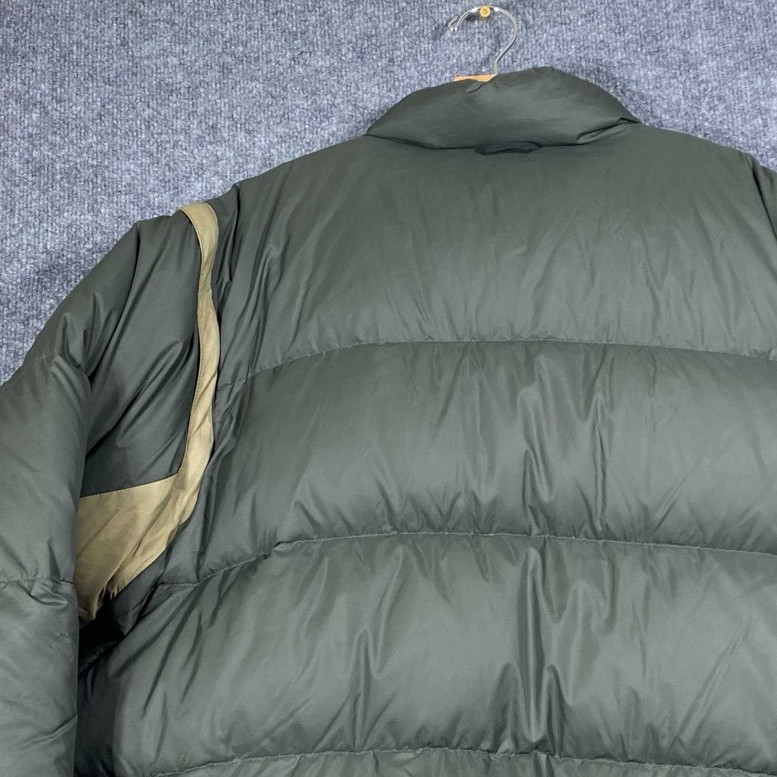 Rocky Down Puffer Jacket Convertible Vest Men’s 2XL Olive Green Tan Winter Hunt