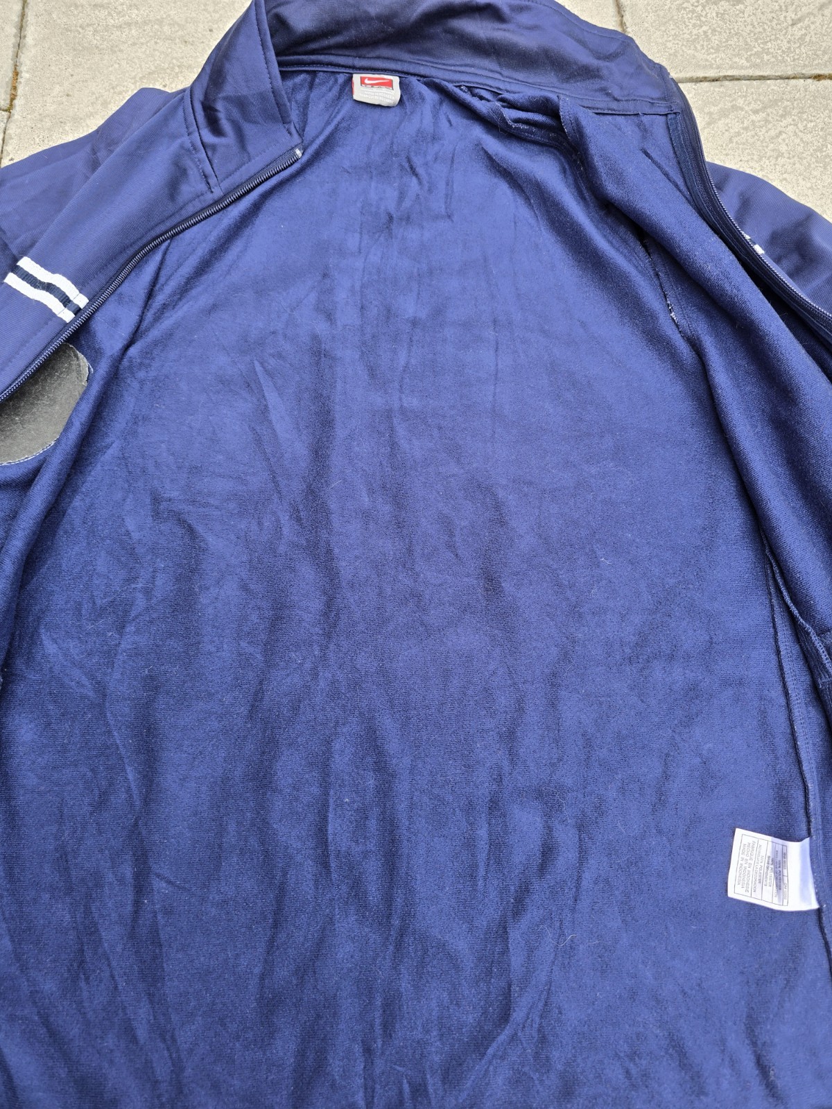 Nike Team Vintage Y2K 00s Blue Windbreaker Track Jacket Coat Mens M USA Football