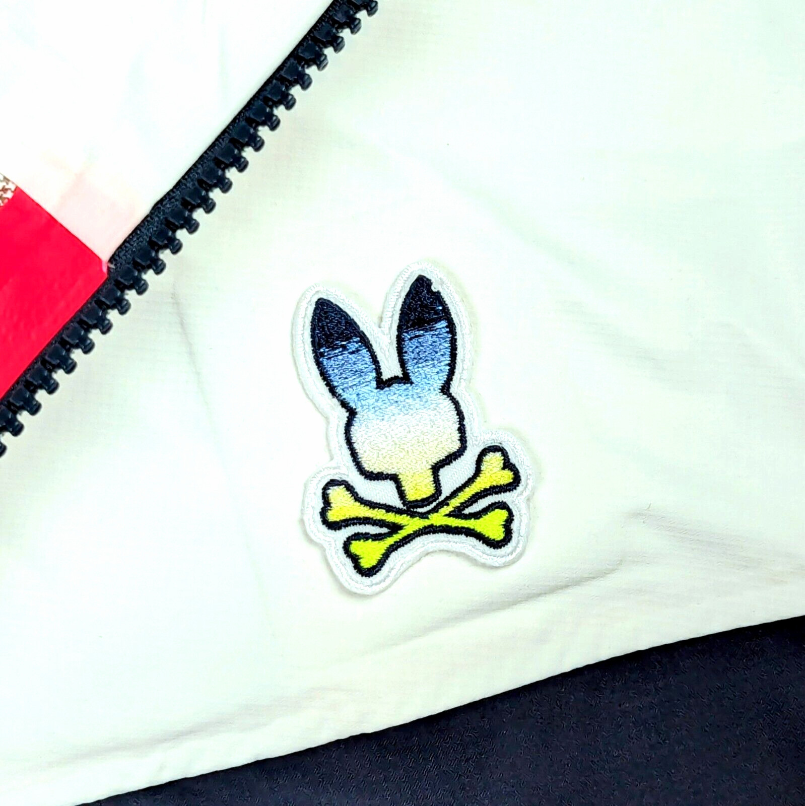 PSYCHO BUNNY Mens SMALL CLIFTON Sport JACKET Hooded Full Zip Drawstring Packable
