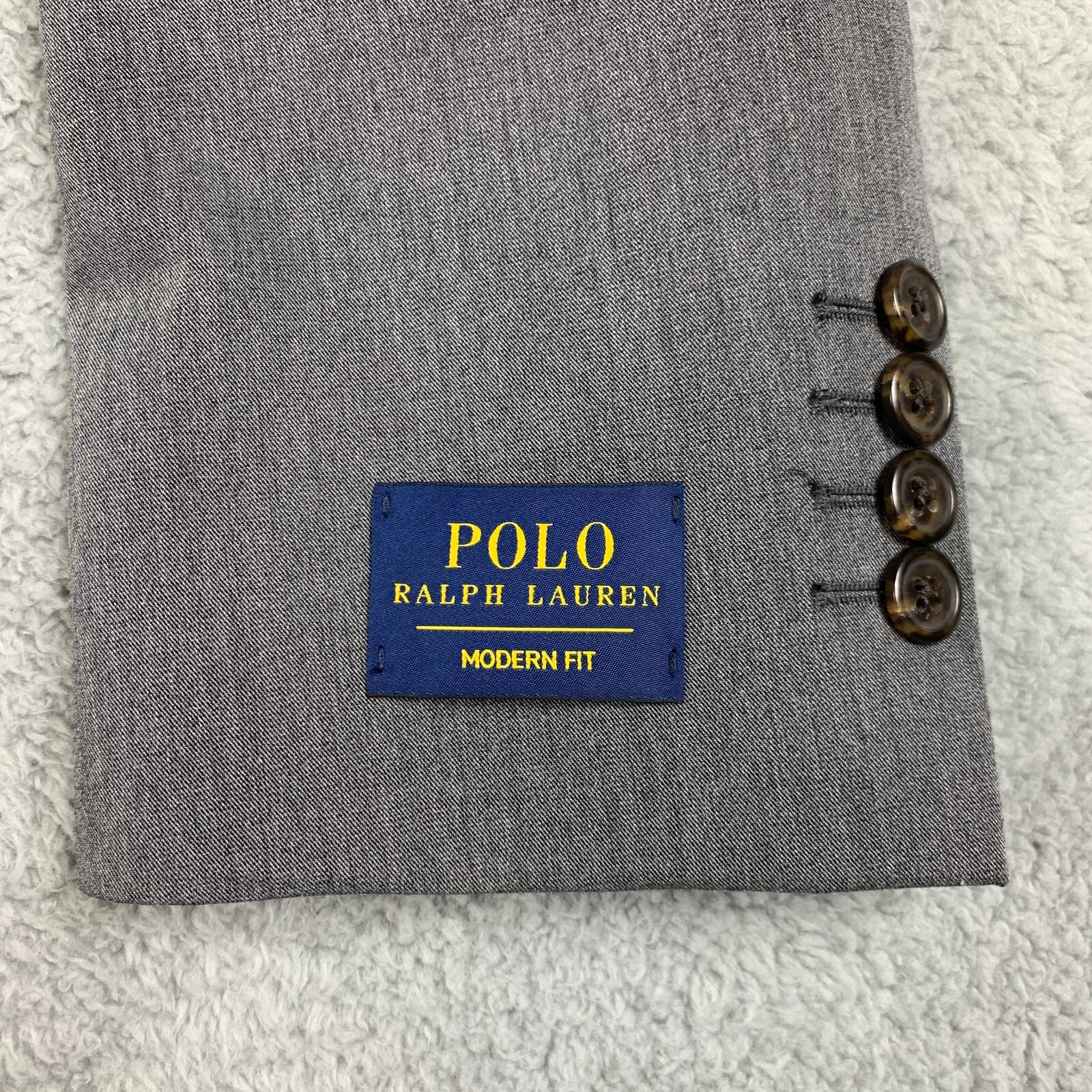 Polo Ralph Lauren Jacket Men 44Sx37W Gray Modern Fit Performance Blazer NEW $598