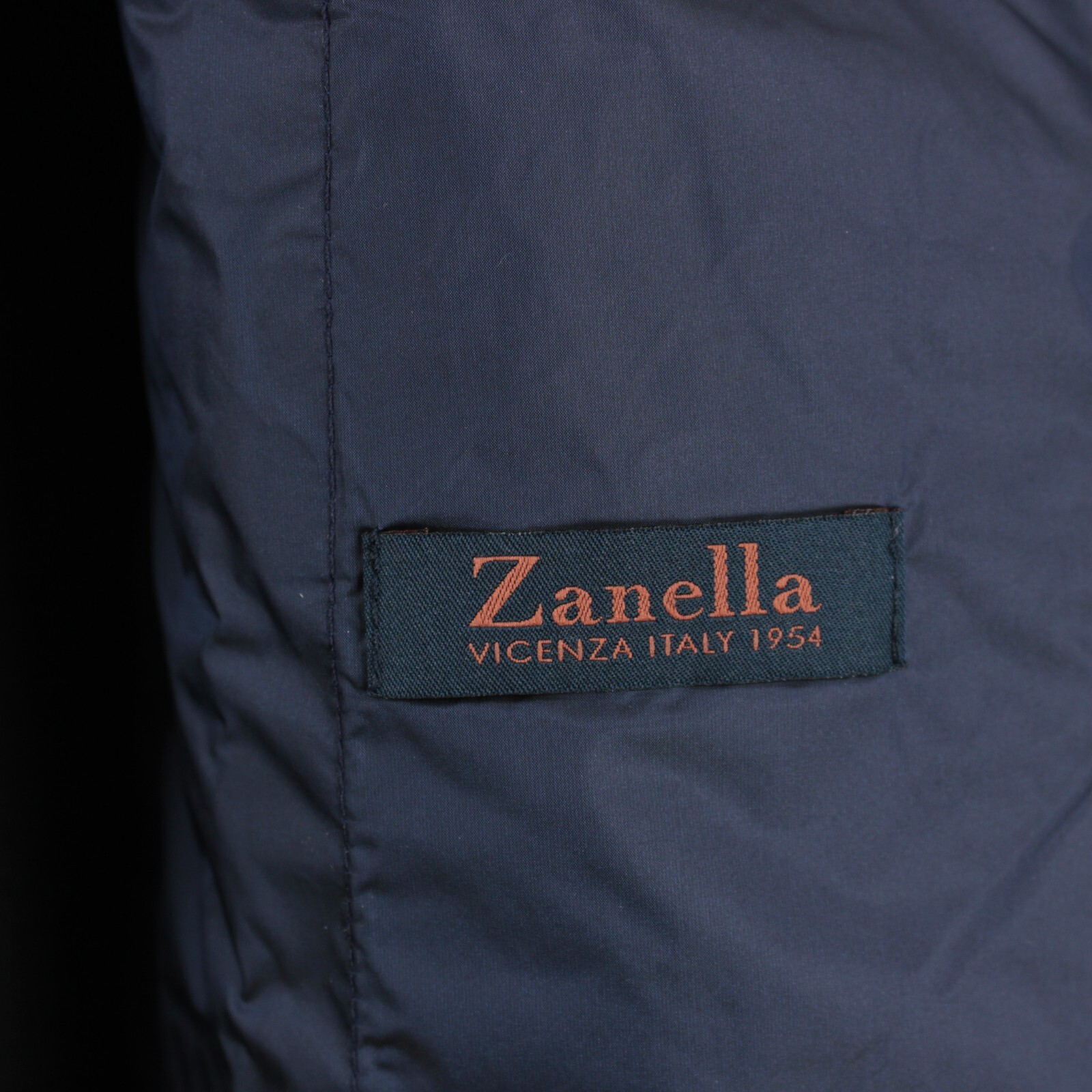 Zanella NWT 100% Polyester Rain Coat w/ Removable Vest Size M US In Solid Navy
