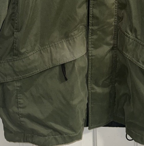 Woolrich Utility Field Rain Jacket Mens XL Green Mesh Lined Lightweight Vintage