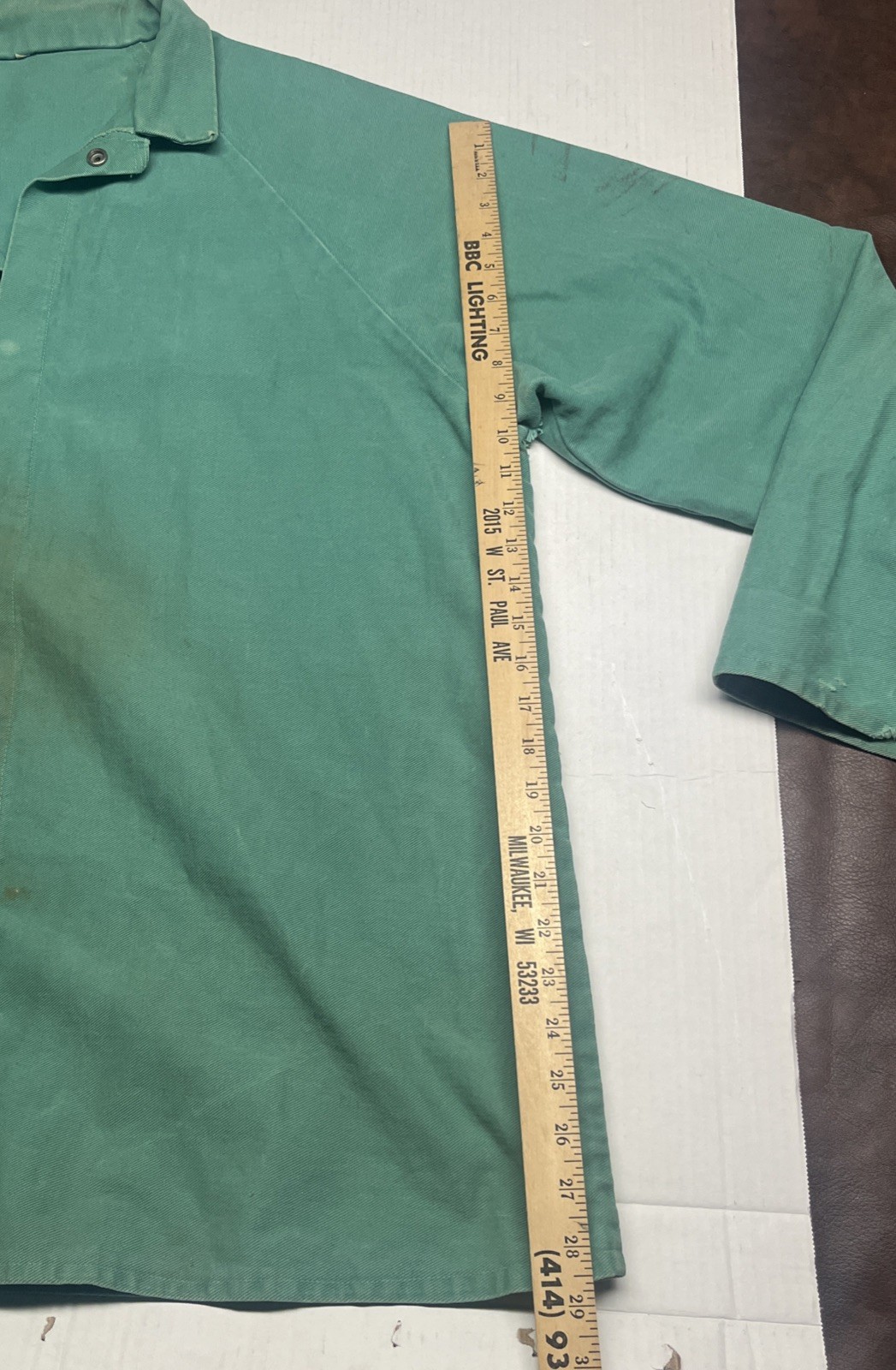 Vintage French Jacket Adult Men’s XL Green Chore Workwear Utility Canvas Foundry