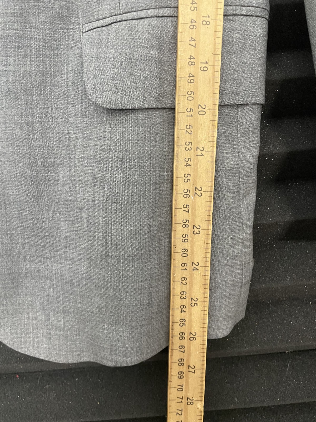 Nom de Guerre Men’s Jacket Blazer Gray Two Button Size Large Japan
