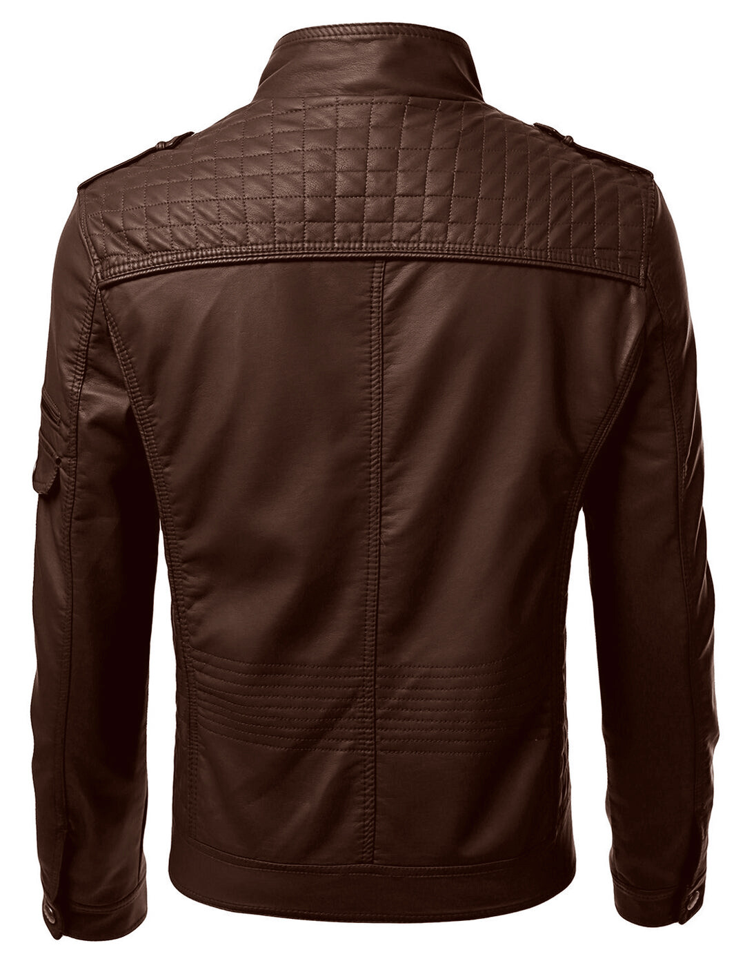 MENS REAL SHEEPSKIN BLACK LEATHER JACKET RETRO SLIM FIT BIKER JACKET