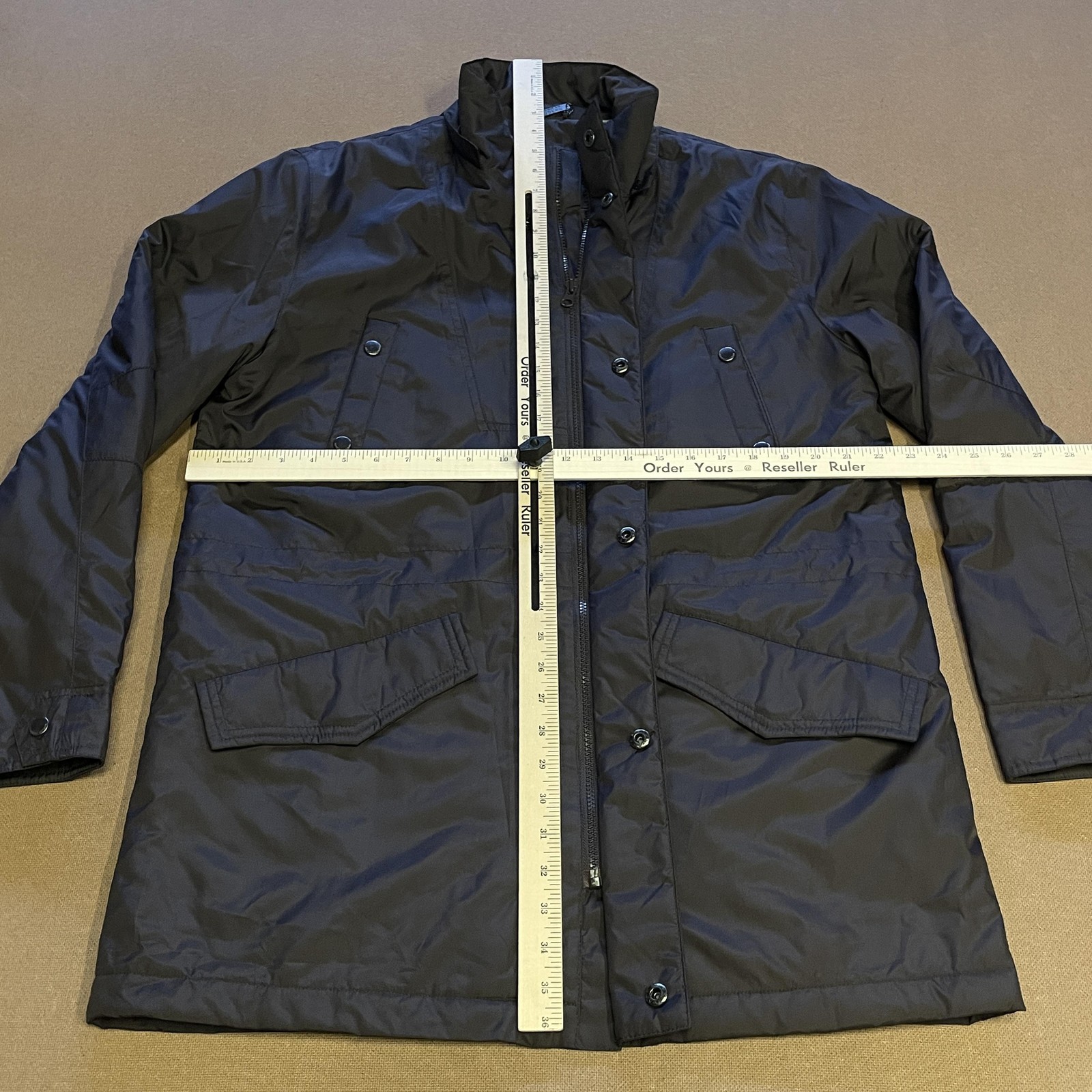 American Modern Alexander Julian Jacket Mens Medium Quilted Parka Coat Pockets