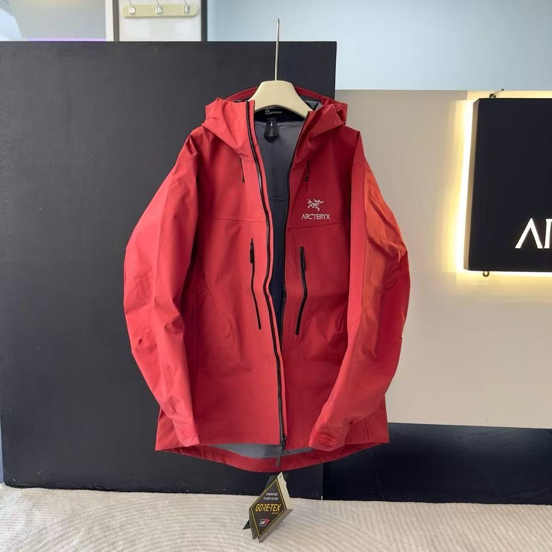 Fashion ARC 7 Alpha SV Gore-Tex Jackets Camping Hiking Outdoor Travel Red Coat