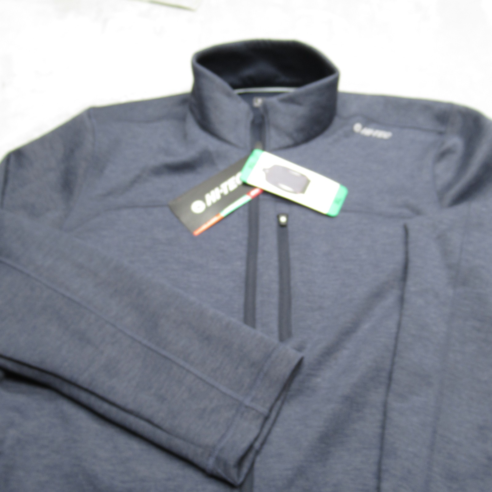 Hi-Tec Thermo Jacket Mens XL Navy Full Zip Performance Softshell Thermal NEW