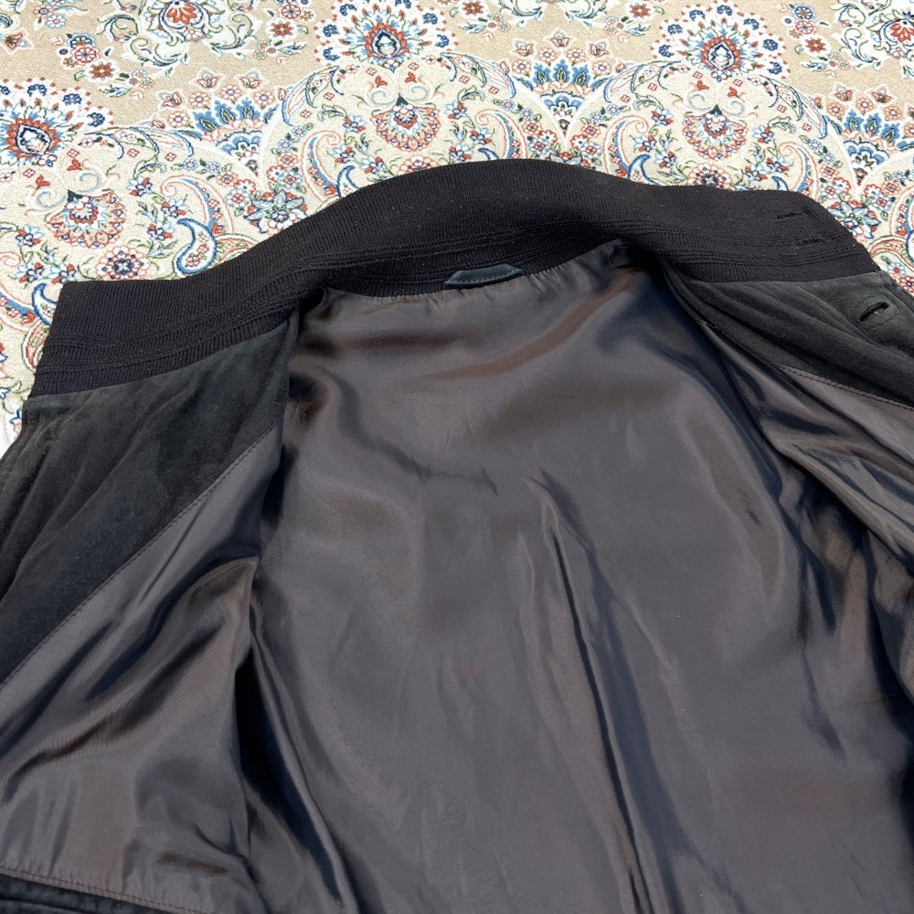 Valstar Goat Suede A-1 Bomber Jacket Dark Brown Italy IT48