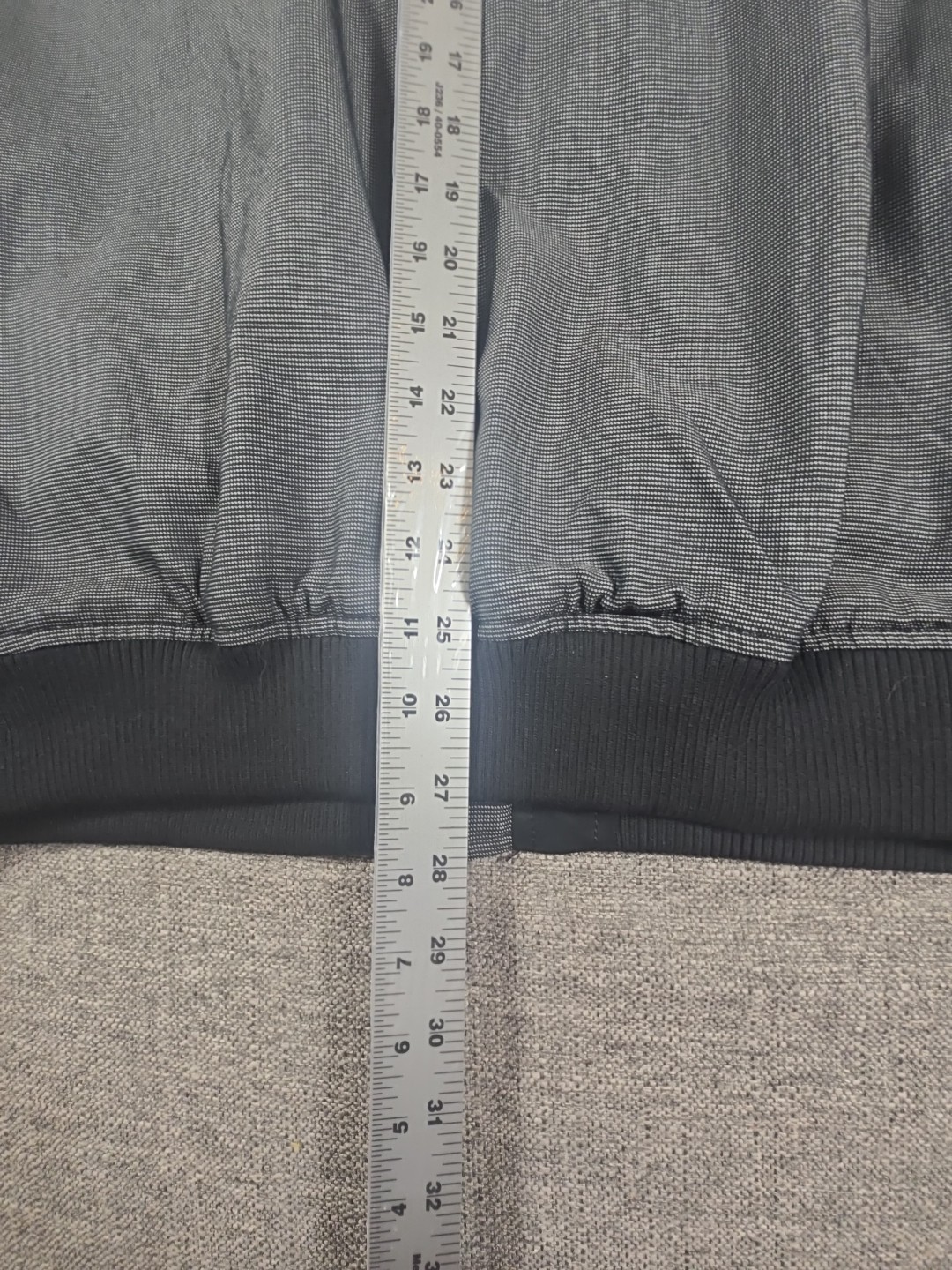 Sean John Mens 3XL Black/Grey Dry Clean Only Jacket