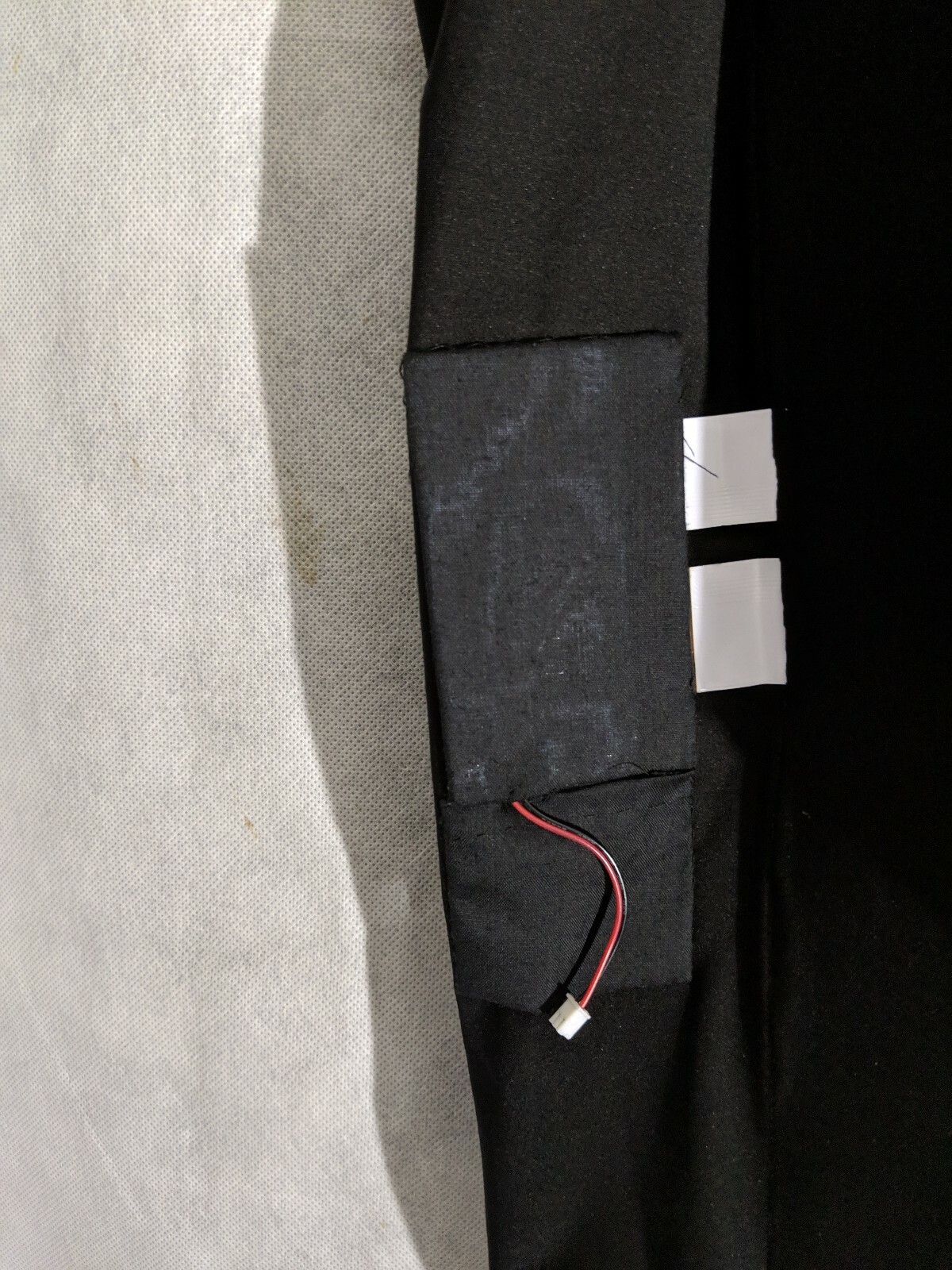 Calvin Luo AW2017 Runway Light Panel Logo Cyborg Bondage Jacket