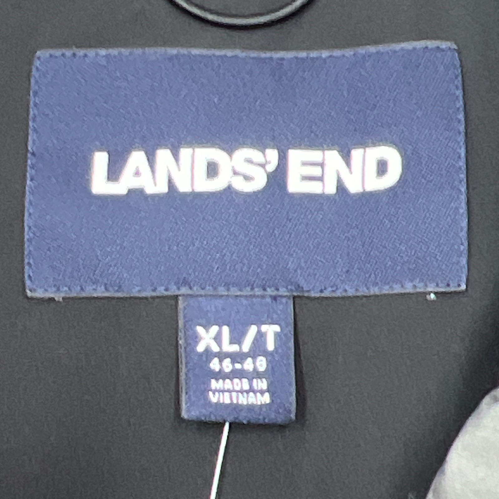 NWT LANDS END Puffer Vest Hyperdry 800 Down Insulated Full Zip Mens XLT Tall XL