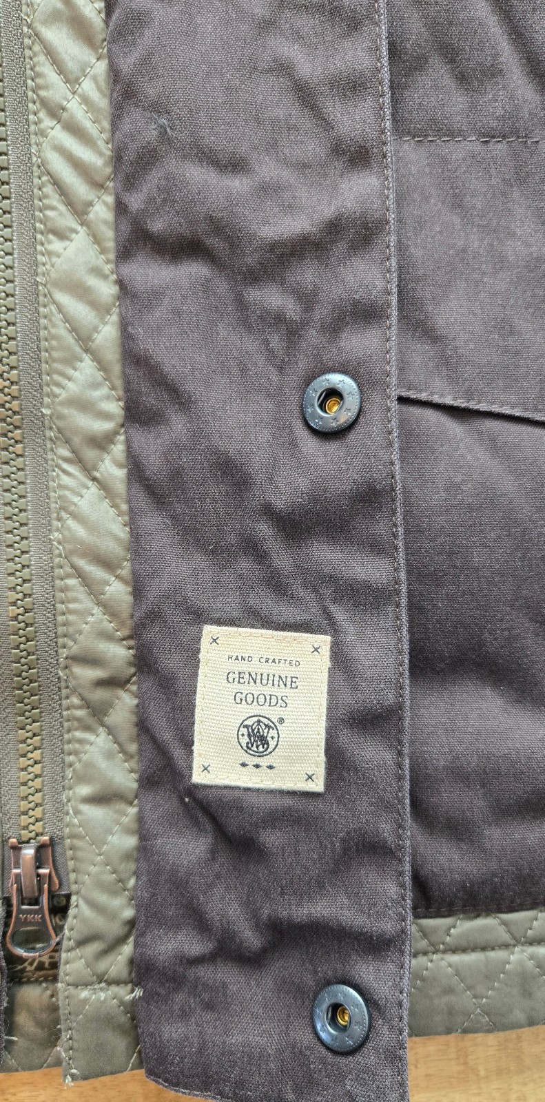 NEW Smith & Wesson Concealed Carry Quilted Jacket Green Mens Medium Warm Hunting