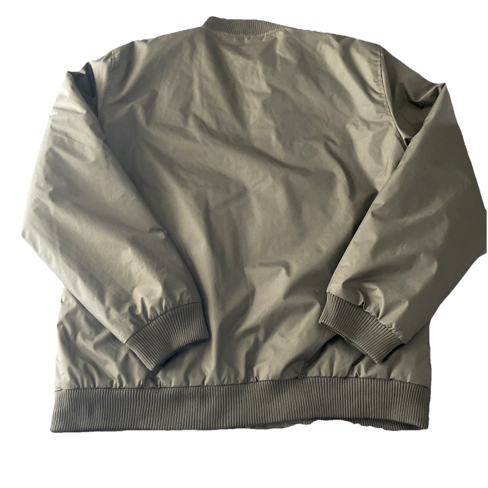 ZakBrand Men’s XL Olive Green Bomber Puffer Jacket Full Zip Los Angeles Style