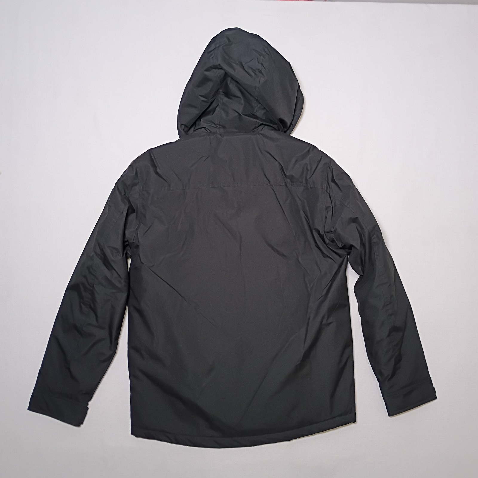 Swiss Tech Mens Softshell Hooded Rain Jacket Small Rich Black Weather Resistant