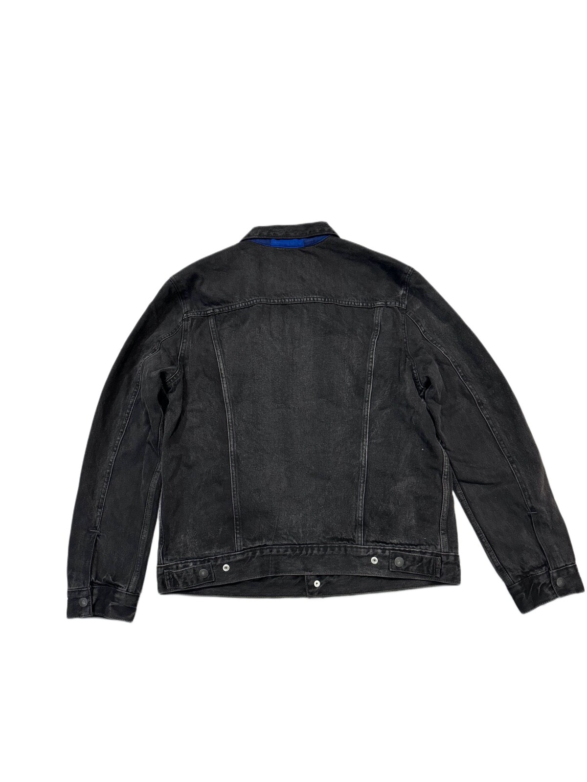 Levi’s Mens Denim Flannel Lined Trucker Jacket Zion Black 0004