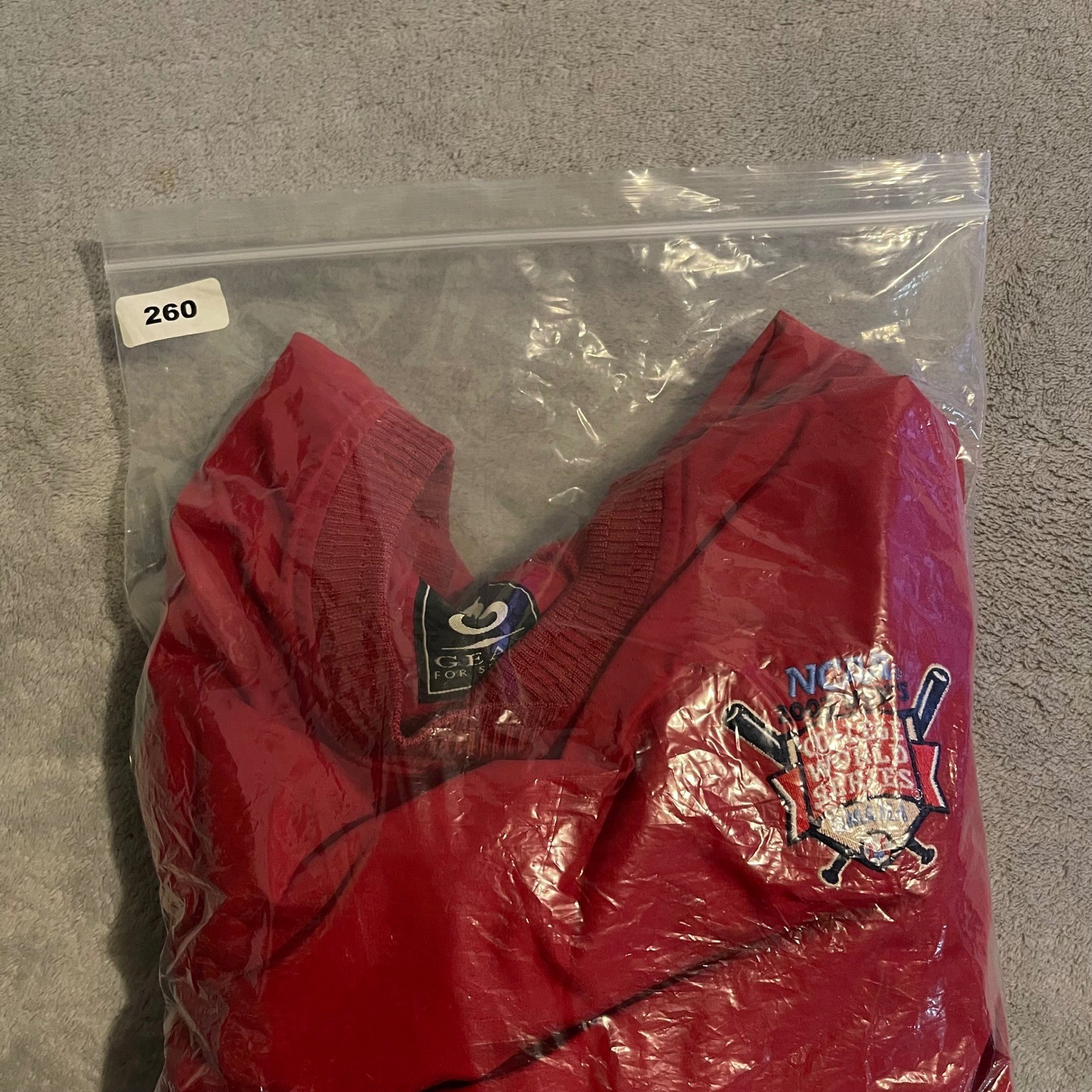 Vintage 2003 Gear For Sports Jacket Mens XL Red NCAA College World Series Y2K
